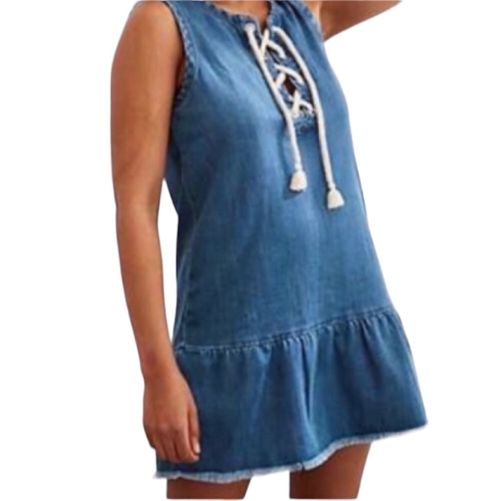 aerie denim dress